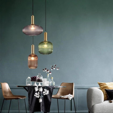 American retro glass chandelier