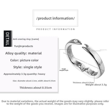 Adjustable magnetic stone ring