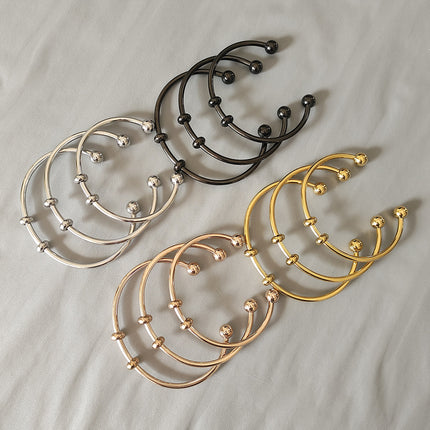 stainless steel opening bracelet