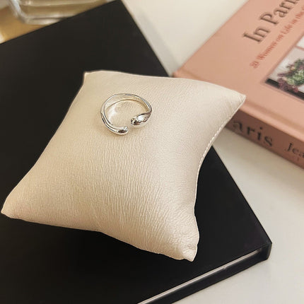 Adjustable Geometric Sterling Silver Ring