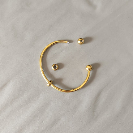 stainless steel opening bracelet