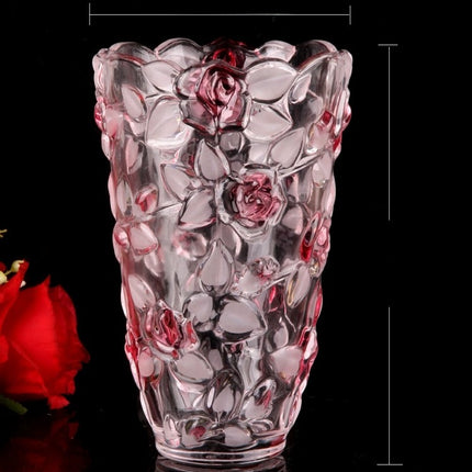 Crystal glass vase