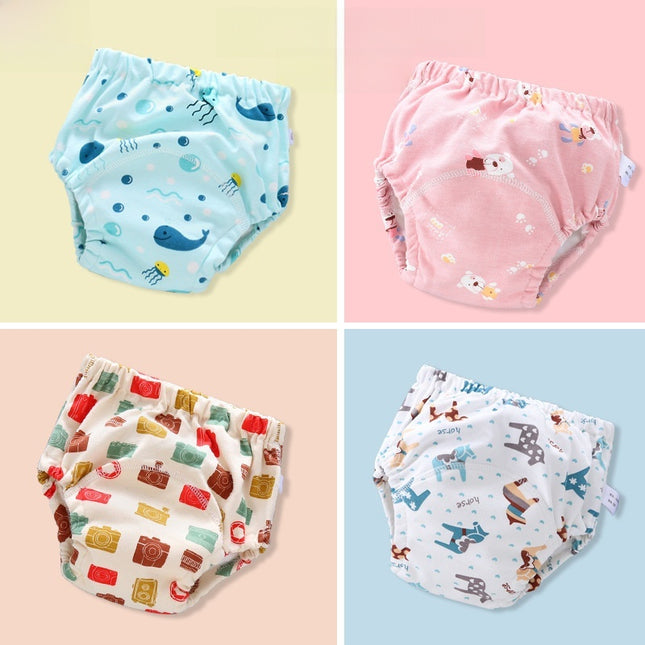 Washable Baby Training Pants Breathable Cotton Diaper