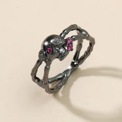 Skull Diamond Ring