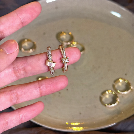 Adjustable Zircon Fashion Ring