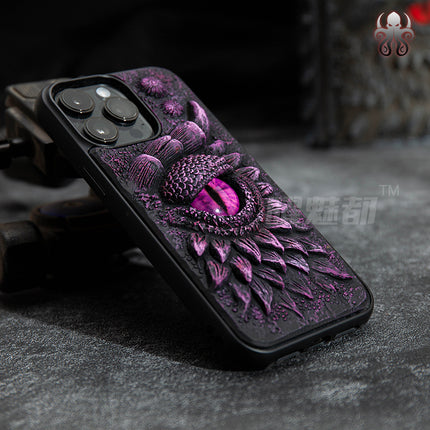 Embossed Dragon Design Phone Case