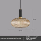 Without light source / Type c - black  cognac lampshade