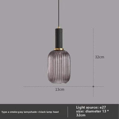 American retro glass chandelier