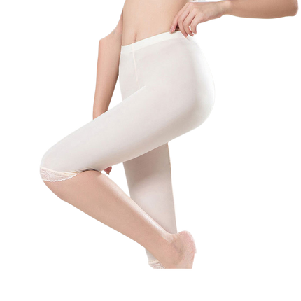 Summer silk seven-inch leggings