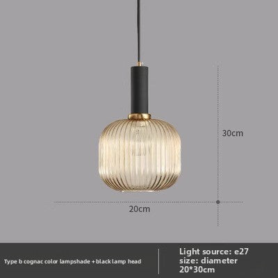 American retro glass chandelier