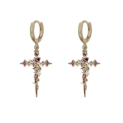 cross earrings