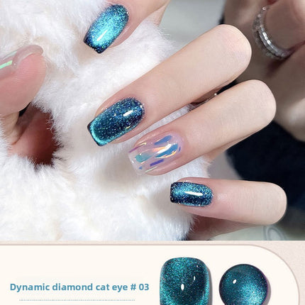 Dynamic Crushed Diamond Crystal Cat Eye Nail Polish Glue
