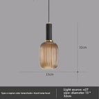 12w tungsten light bulb / Type a - black  cognac lampshade