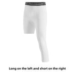 008 White Left Cropped Pants / L