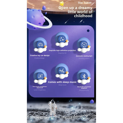 Robot Star Projection Night Light for Kids