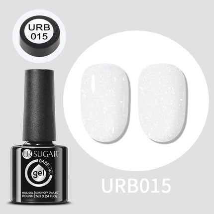 Gold Glitter Rubber Base Gel Nail Polish