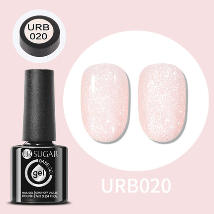 Gold Glitter Rubber Base Gel Nail Polish