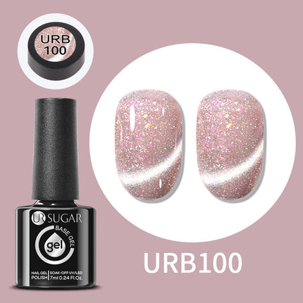 Gold Glitter Rubber Base Gel Nail Polish