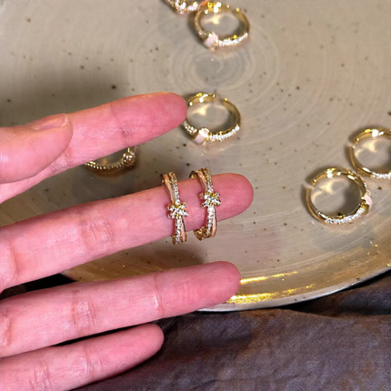 Adjustable Zircon Fashion Ring