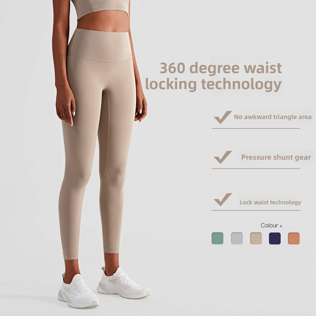 Seamless Anti-Rolling Naked Feeling Yoga Leggings