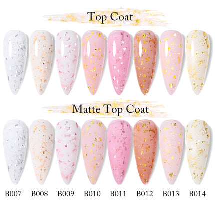 Gold Glitter Rubber Base Gel Nail Polish
