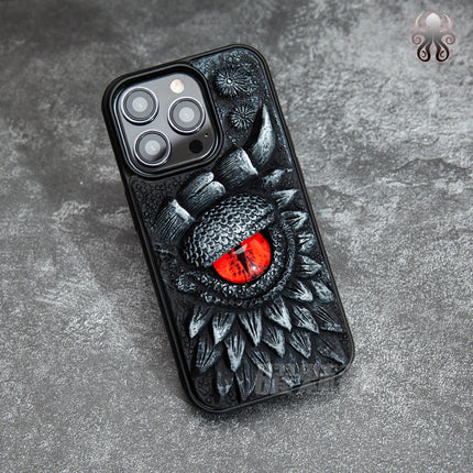 Embossed Dragon Design Phone Case
