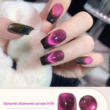 Dynamic Crushed Diamond Crystal Cat Eye Nail Polish Glue