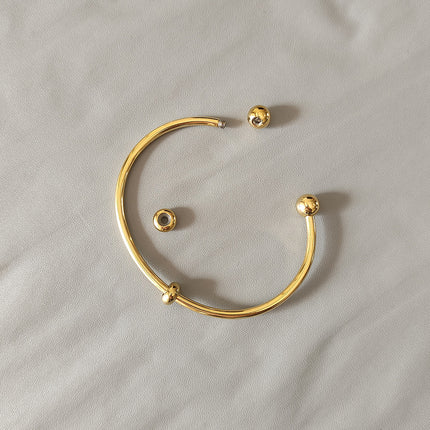 stainless steel opening bracelet