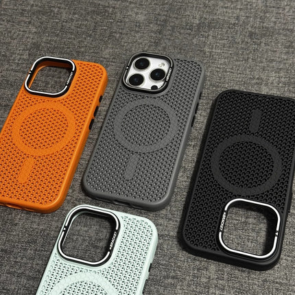 Honeycomb heat dissipation magnetic phone case