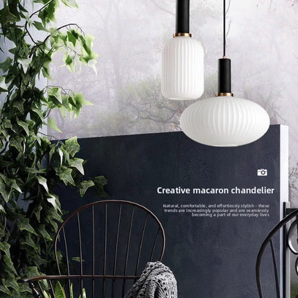 American retro glass chandelier