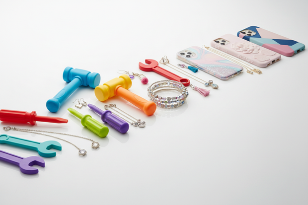 make a video with kids tools jewlary phone cases